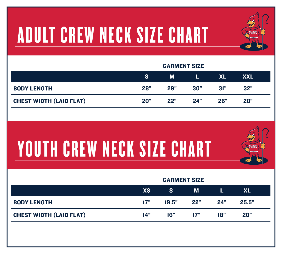 2025-26 School Uniform Crew Neck with blank back (no name)