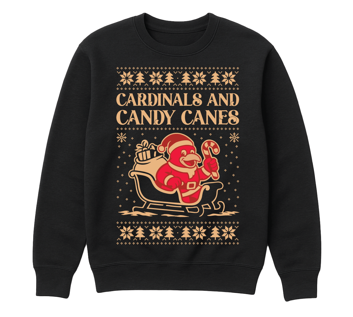 Cardinal Christmas Crew Neck (youth sizes)