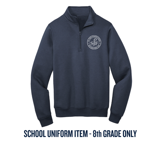Uniform Quarter Zip - Navy (8th grade only)