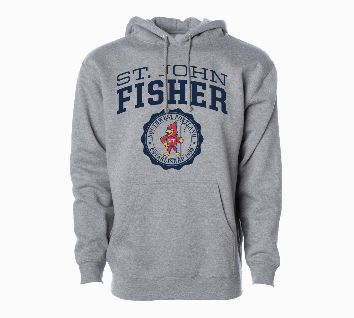 Cardinal Collegiate Crest Heavyweight Hoodie - Unisex