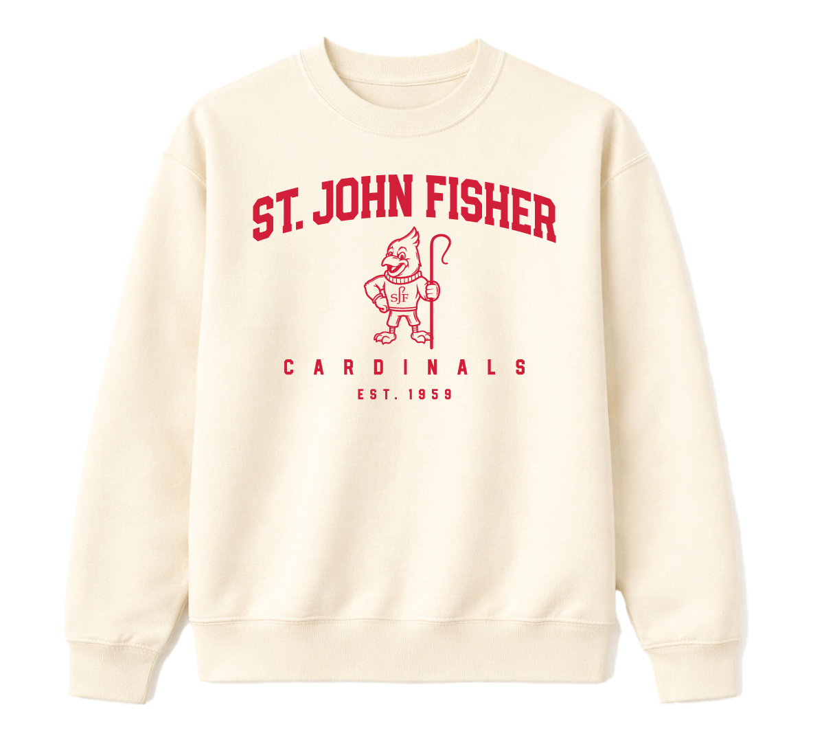 Heritage Crest Crew Neck - Red Graphic