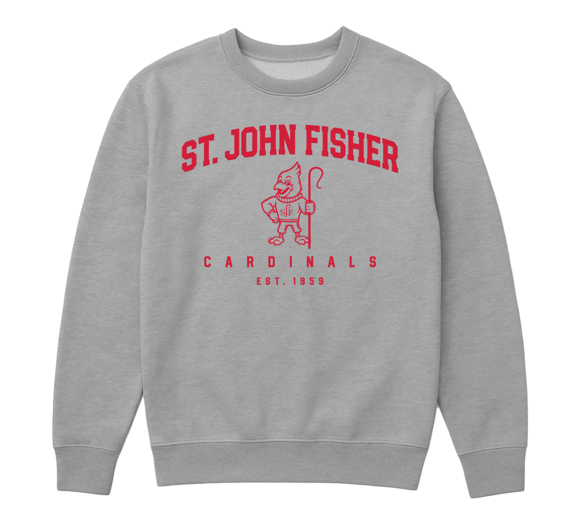 Heritage Crest Crew Neck - Red Graphic