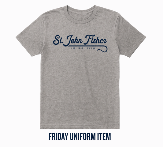 Friday Uniform Tee - Navy Graphic (adult sizes)
