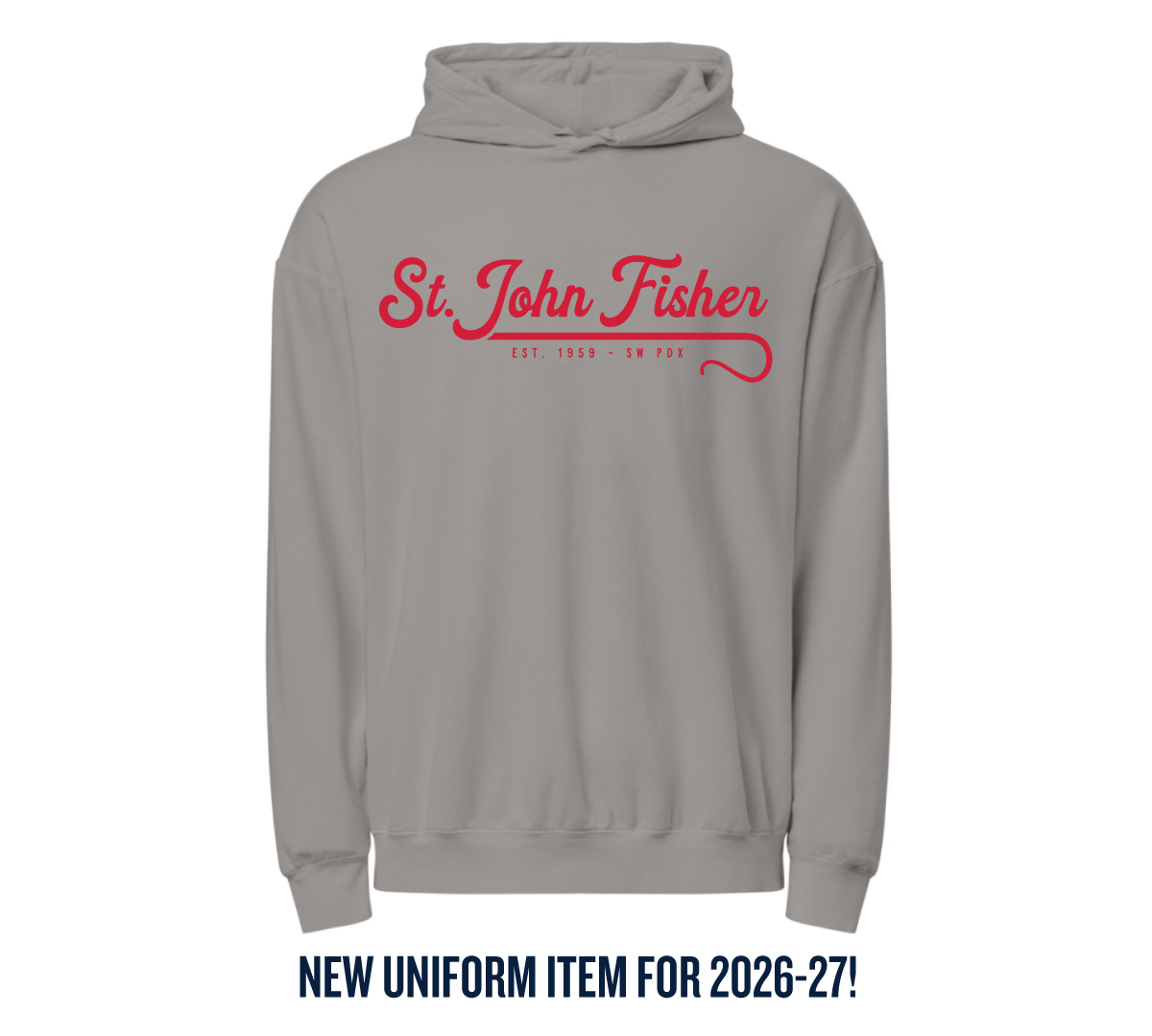 NEW FOR 2026-27: Uniform Hoodie - Grey (adult sizes)