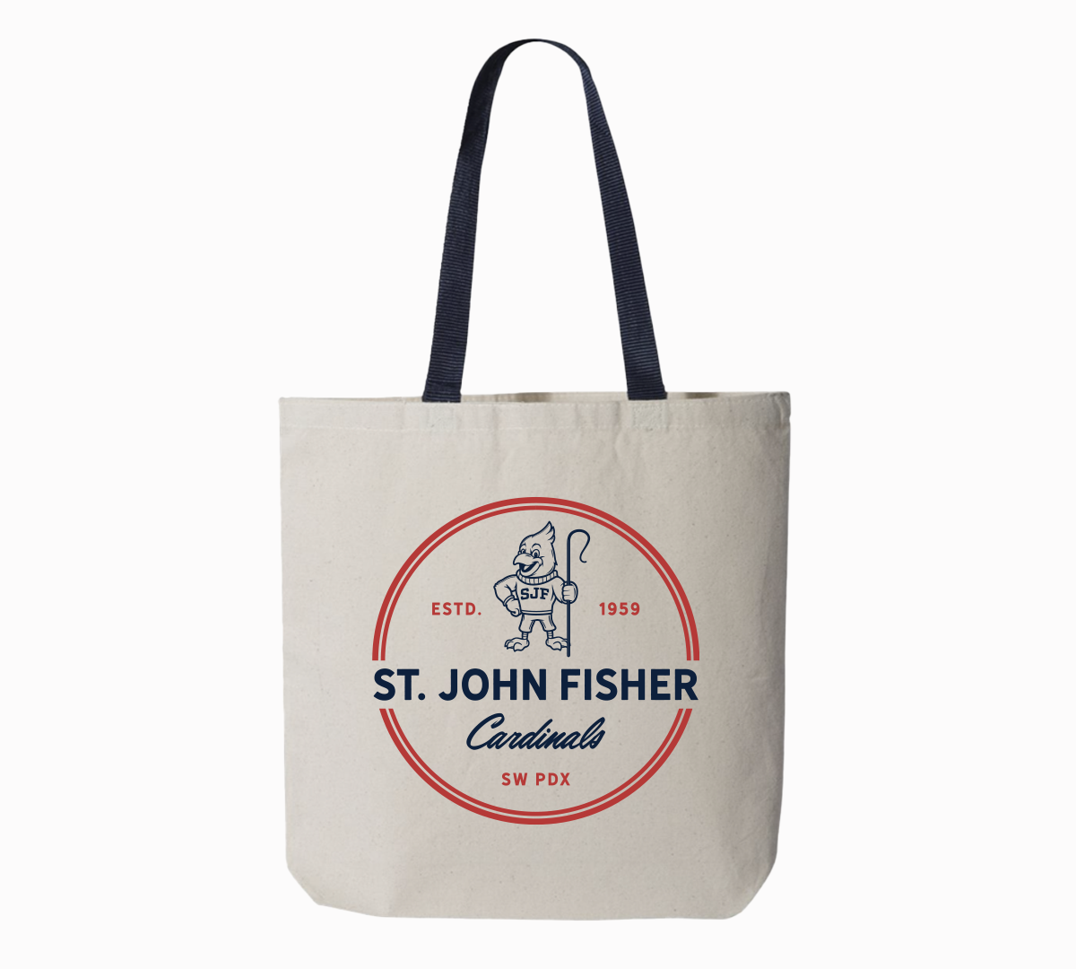 Cardinal Northwest Badge Canvas Tote