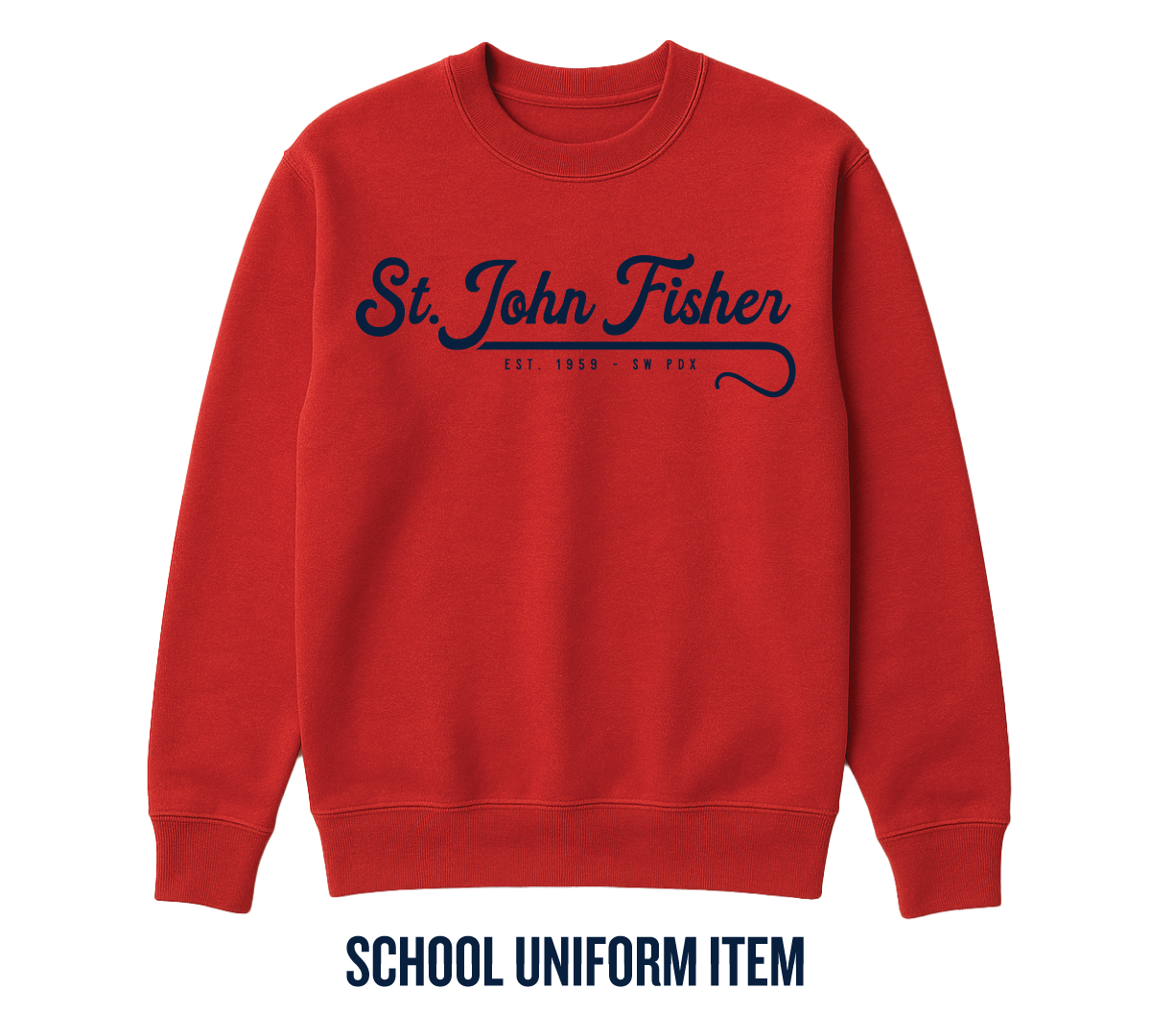 Uniform Crew Neck - Red (adult sizes)