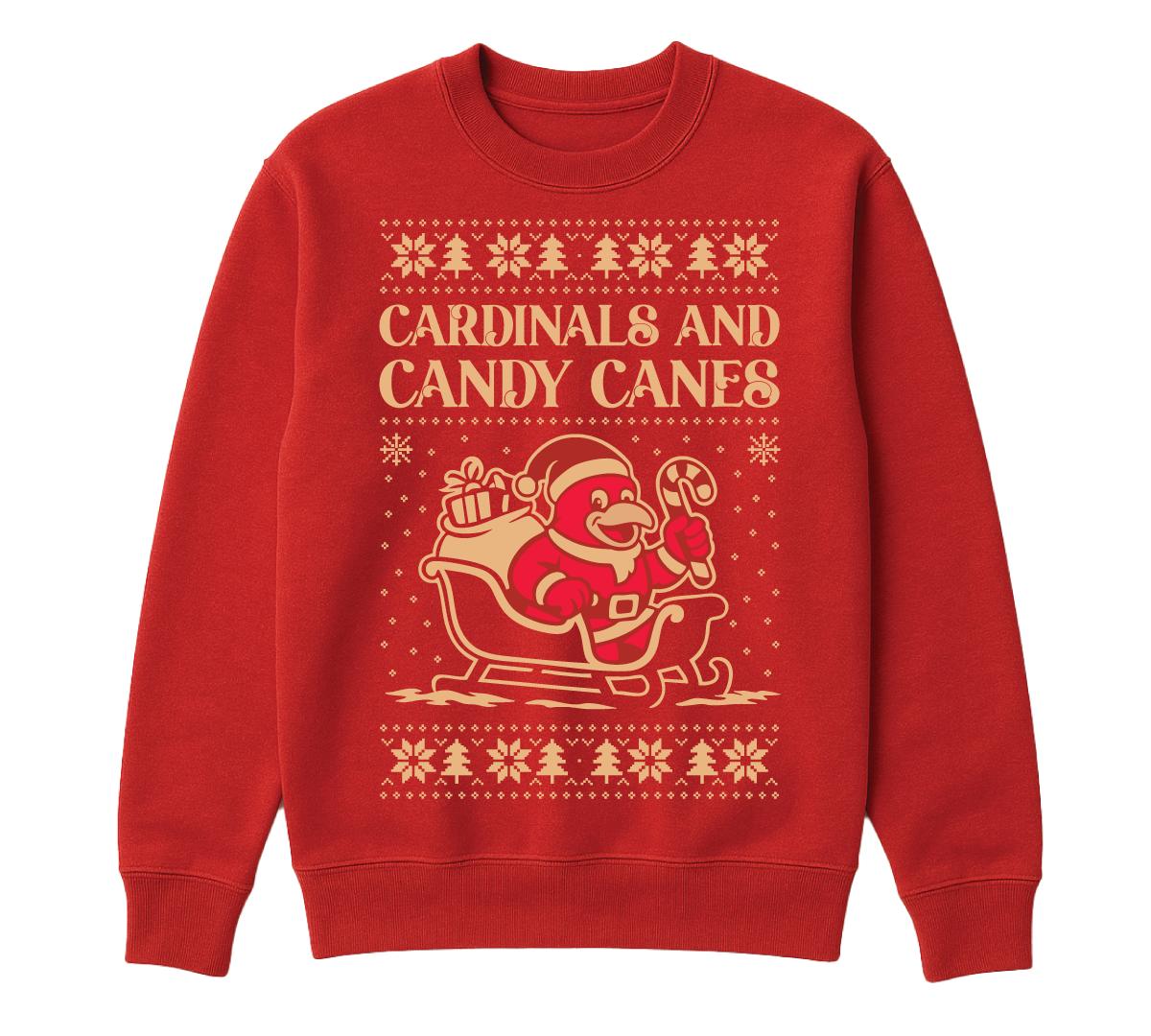 Cardinal Christmas Crew Neck (youth sizes)