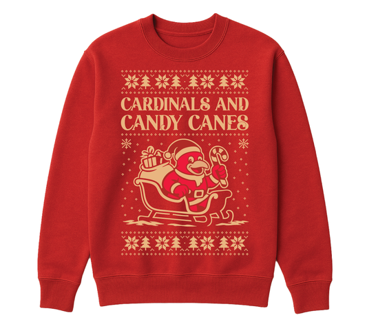 Cardinal Christmas Crew Neck (youth sizes)